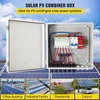 image:imageVEVOR 6 String PV Combiner Box Metal Solar Combiner Box with 15A Rated Current Fuse amp 125A Circuit Breaker for OnOff Grid Solar Panel System IP65ABS Plastic