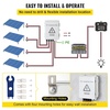 image:imageVEVOR 6 String PV Combiner Box Metal Solar Combiner Box with 15A Rated Current Fuse amp 125A Circuit Breaker for OnOff Grid Solar Panel System IP65ABS Plastic