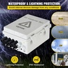 image:imageVEVOR 6 String PV Combiner Box Metal Solar Combiner Box with 15A Rated Current Fuse amp 125A Circuit Breaker for OnOff Grid Solar Panel System IP65ABS Plastic