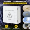 image:imageVEVOR 6 String PV Combiner Box Metal Solar Combiner Box with 15A Rated Current Fuse amp 125A Circuit Breaker for OnOff Grid Solar Panel System IP65ABS Plastic