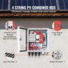image:imageVEVOR 6 String PV Combiner Box Metal Solar Combiner Box with 15A Rated Current Fuse amp 125A Circuit Breaker for OnOff Grid Solar Panel System IP65Metal