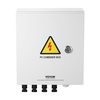 image:imageVEVOR 6 String PV Combiner Box Metal Solar Combiner Box with 15A Rated Current Fuse amp 125A Circuit Breaker for OnOff Grid Solar Panel System IP65Metal