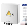image:imageVEVOR 6 String PV Combiner Box Metal Solar Combiner Box with 15A Rated Current Fuse amp 125A Circuit Breaker for OnOff Grid Solar Panel System IP65Metal