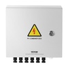 image:imageVEVOR 6 String PV Combiner Box Metal Solar Combiner Box with 15A Rated Current Fuse amp 125A Circuit Breaker for OnOff Grid Solar Panel System IP65Metal