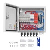 image:imageVEVOR 6 String PV Combiner Box Metal Solar Combiner Box with 15A Rated Current Fuse amp 125A Circuit Breaker for OnOff Grid Solar Panel System IP65Metal