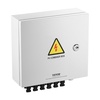 image:imageVEVOR 6 String PV Combiner Box Metal Solar Combiner Box with 15A Rated Current Fuse amp 125A Circuit Breaker for OnOff Grid Solar Panel System IP65Metal