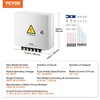 image:imageVEVOR 6 String PV Combiner Box Metal Solar Combiner Box with 15A Rated Current Fuse amp 125A Circuit Breaker for OnOff Grid Solar Panel System IP65Metal