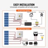 image:imageVEVOR 6 String PV Combiner Box Metal Solar Combiner Box with 15A Rated Current Fuse amp 125A Circuit Breaker for OnOff Grid Solar Panel System IP65Metal