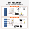 image:imageVEVOR 6 String PV Combiner Box Metal Solar Combiner Box with 15A Rated Current Fuse amp 125A Circuit Breaker for OnOff Grid Solar Panel System IP65Metal