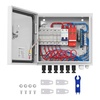 image:imageVEVOR 6 String PV Combiner Box Metal Solar Combiner Box with 15A Rated Current Fuse amp 125A Circuit Breaker for OnOff Grid Solar Panel System IP65Metal