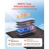 image:imageVEVOR 60W Foldable Solar Panel Charger 16BB NType Monocrystalline Solar Panel 24 Efficiency Lightweight Portable with MC4 Output TypeC USBA amp DC Ports for Power Stations Camping Hiking30W
