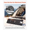 image:imageVEVOR 60W Foldable Solar Panel Charger 16BB NType Monocrystalline Solar Panel 24 Efficiency Lightweight Portable with MC4 Output TypeC USBA amp DC Ports for Power Stations Camping Hiking30W