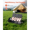 image:imageVEVOR 60W Foldable Solar Panel Charger 16BB NType Monocrystalline Solar Panel 24 Efficiency Lightweight Portable with MC4 Output TypeC USBA amp DC Ports for Power Stations Camping Hiking60W
