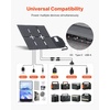 image:imageVEVOR 60W Foldable Solar Panel Charger 16BB NType Monocrystalline Solar Panel 24 Efficiency Lightweight Portable with MC4 Output TypeC USBA amp DC Ports for Power Stations Camping Hiking60W