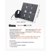image:imageVEVOR 60W Foldable Solar Panel Charger 16BB NType Monocrystalline Solar Panel 24 Efficiency Lightweight Portable with MC4 Output TypeC USBA amp DC Ports for Power Stations Camping Hiking60W