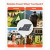 image:imageVEVOR 60W Foldable Solar Panel Charger 16BB NType Monocrystalline Solar Panel 24 Efficiency Lightweight Portable with MC4 Output TypeC USBA amp DC Ports for Power Stations Camping Hiking60W