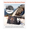 image:imageVEVOR 60W Foldable Solar Panel Charger 16BB NType Monocrystalline Solar Panel 24 Efficiency Lightweight Portable with MC4 Output TypeC USBA amp DC Ports for Power Stations Camping Hiking60W