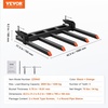 image:imageVEVOR 685 Clamp on Debris Forks for Buckets 7 Fork Tines 4560lbs Load Capacity Heavy Duty Pallet Forks for Tractor Loader Skid Steer Bolt on Bucket Attachments for Removing Yard Waste and Debris48