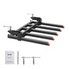image:imageVEVOR 685 Clamp on Debris Forks for Buckets 7 Fork Tines 4560lbs Load Capacity Heavy Duty Pallet Forks for Tractor Loader Skid Steer Bolt on Bucket Attachments for Removing Yard Waste and Debris48