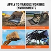 image:imageVEVOR 685 Clamp on Debris Forks for Buckets 7 Fork Tines 4560lbs Load Capacity Heavy Duty Pallet Forks for Tractor Loader Skid Steer Bolt on Bucket Attachments for Removing Yard Waste and Debris60