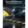 image:imageVEVOR 6FT Rubber Driveway Speed Bumps for Road2PCS Heavy Duty 2 Channel Modular Traffic Speed Humps 22000 lbsAxle Load Capacity 72 Cable Protector Ramp with Screws for Asphalt Concrete Gravel1 Pack6FT