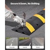image:imageVEVOR 6FT Rubber Driveway Speed Bumps for Road2PCS Heavy Duty 2 Channel Modular Traffic Speed Humps 22000 lbsAxle Load Capacity 72 Cable Protector Ramp with Screws for Asphalt Concrete Gravel2 Pack6FT