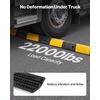 image:imageVEVOR 6FT Rubber Driveway Speed Bumps for Road2PCS Heavy Duty 2 Channel Modular Traffic Speed Humps 22000 lbsAxle Load Capacity 72 Cable Protector Ramp with Screws for Asphalt Concrete Gravel2 Pack3FT