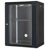 image:imageVEVOR 6U Wall Mount Network Server Cabinet 155 Deep Server Rack Cabinet Enclosure 200 lbs Max GroundMounted Load Capacity with Locking Glass Door Side Panels for IT Equipment AV Devices15UGlass Door