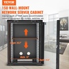 image:imageVEVOR 6U Wall Mount Network Server Cabinet 155 Deep Server Rack Cabinet Enclosure 200 lbs Max GroundMounted Load Capacity with Locking Glass Door Side Panels for IT Equipment AV Devices15UGlass Door