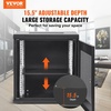image:imageVEVOR 6U Wall Mount Network Server Cabinet 155 Deep Server Rack Cabinet Enclosure 200 lbs Max GroundMounted Load Capacity with Locking Glass Door Side Panels for IT Equipment AV Devices12UMesh Door