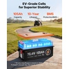 image:imageVEVOR 72V 704V 105AH Lithium Golf Cart Battery with 15A Charger Lifepo4 Battery Kit Builtin 200A BMS with Bluetooth amp Touch Monitor 2C Discharge 4000 Cycles for Golf Carts Trolling Motors