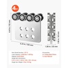 image:imageVEVOR 8 Wheel Trolley Assembly Rollers 4 Pcs 3000 lbs Load Dual Bearing Trolley Assembly for 158 Wide and All 158 or Taller Strut Channel Heavy Duty Sliding Track System for Warehouse Garage