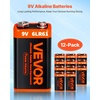 image:imageVEVOR 9V Alkaline Batteries 12Pack 9 Volt Square Battery for Smoke Detector 10Year Shelf Life Long Lasting AllPurpose for Fire Alarm Household Office Business Devices Electronics amp Audio