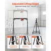 image:imageVEVOR Adjustable Gantry Crane 2200 lbs Capacity Portable Shop Lift Hoist with 9571429 in Height Adjustable Manual Trolley Electrical Hoist Sling Shackles for Factory Warehouse Auto Repair