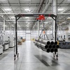 image:imageVEVOR Adjustable Gantry Crane 2200 lbs Capacity Portable Shop Lift Hoist with 9571429 in Height Adjustable Manual Trolley Electrical Hoist Sling Shackles for Factory Warehouse Auto Repair