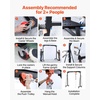 image:imageVEVOR Adjustable Gantry Crane 2200 lbs Capacity Portable Shop Lift Hoist with 9571429 in Height Adjustable Manual Trolley Hoist Sling Shackles Hooks for Garage Factory Warehouse Auto Repair