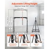 image:imageVEVOR Adjustable Gantry Crane 2200 lbs Capacity Portable Shop Lift Hoist with 9571429 in Height Adjustable Manual Trolley Hoist Sling Shackles Hooks for Garage Factory Warehouse Auto Repair