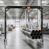 image:imageVEVOR Adjustable Gantry Crane 5000 lbs Capacity Portable Shop Lift Hoist with 10041476 in Height Adjustable Manual Trolley Locking Wheels Steel Construction for Factory Warehouse Auto Repair5000 lbs With Hoist