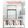 image:imageVEVOR Adjustable Gantry Crane 5000 lbs Capacity Portable Shop Lift Hoist with 10041476 in Height Adjustable Manual Trolley Locking Wheels Steel Construction for Factory Warehouse Auto Repair5000 lbs With Hoist