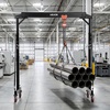 image:imageVEVOR Adjustable Gantry Crane 5000 lbs Capacity Portable Shop Lift Hoist with 10041476 in Height Adjustable Manual Trolley Locking Wheels Steel Construction for Factory Warehouse Auto Repair4400 lbs