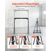 image:imageVEVOR Adjustable Gantry Crane 5000 lbs Capacity Portable Shop Lift Hoist with 10041476 in Height Adjustable Manual Trolley Locking Wheels Steel Construction for Factory Warehouse Auto Repair2200 lbs