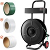 image:imageVEVOR Banding Strapping Cart for PETPPFiber Strapping Coils with 8 or 16 Core Size Heavy Duty Strapping Dispenser Equipped with AntiRetreat Pulleys Upgrade Brake System Spacious TrayNEW8 Core