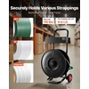 image:imageVEVOR Banding Strapping Cart for PETPPFiber Strapping Coils with 8 or 16 Core Size Heavy Duty Strapping Dispenser Equipped with AntiRetreat Pulleys Upgrade Brake System Spacious TrayNEW8 Core