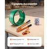 image:imageVEVOR Banding Strapping Kit Heavy Duty Banding Sealer Tool with 1500 ft PET Band 450 Metal Seals 150 Corner Protectors amp Gloves Plastic Pallet Packaging Strapping Kit for WarehouseShippingMoving58 in x 1000 ft