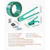 image:imageVEVOR Banding Strapping Kit Heavy Duty Banding Sealer Tool with 1500 ft PET Band 450 Metal Seals 150 Corner Protectors amp Gloves Plastic Pallet Packaging Strapping Kit for WarehouseShippingMovingPET 58x1500 6PC Set