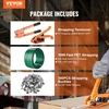 image:imageVEVOR Banding Strapping Kit Heavy Duty Banding Sealer Tool with 1500 ft PET Band 450 Metal Seals 150 Corner Protectors amp Gloves Plastic Pallet Packaging Strapping Kit for WarehouseShippingMovingPET 58x999 4PC Set