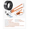 image:imageVEVOR Banding Strapping Kit Heavy Duty Banding Sealer Tool with 1500 ft PET Band 450 Metal Seals 150 Corner Protectors amp Gloves Plastic Pallet Packaging Strapping Kit for WarehouseShippingMovingPET 58x2000 6PC Set