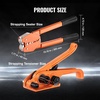 image:imageVEVOR Banding Strapping Kit Heavy Duty Banding Sealer Tool with 1500 ft PET Band 450 Metal Seals 150 Corner Protectors amp Gloves Plastic Pallet Packaging Strapping Kit for WarehouseShippingMovingPET 58x999 4PC Set