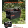 image:imageVEVOR Battery Box Group 2431 Trolling Motor Battery Box 12V24V Marine Batteries Case with PP Shell and Dual Straps Smart Batteries Case Suitable for Trolling Motor MarineRV amp Solar PanelBattery Boxfor Group 2427
