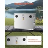 image:imageVEVOR Battery Box Group 2431 Trolling Motor Battery Box Marine Batteries Case with RubberGrommet Cable Holes Aluminum Alloy Shell Storage Case Easy Installation for OffRoad Racers TrucksStainless Steel Shell